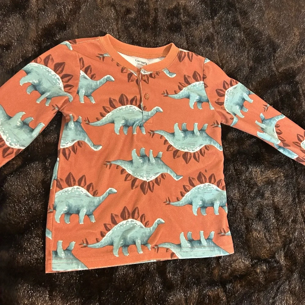 Boys Pajama Lot Size 4T | Carter’s Dino PJs + GAP Christmas Santa Pajamas